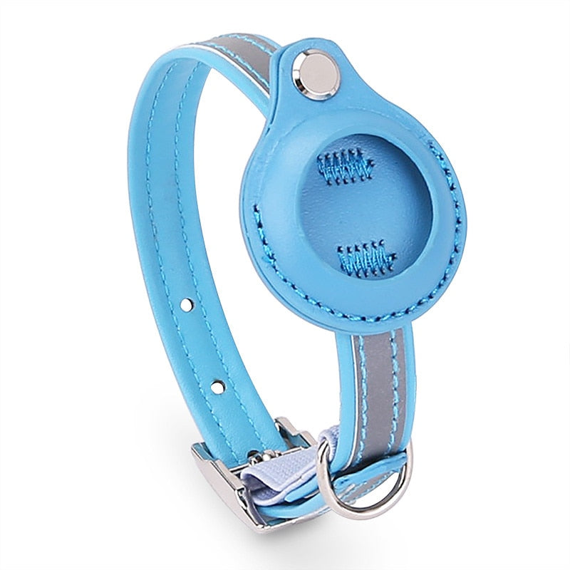 AirTag Cat Leather Collar-image-5