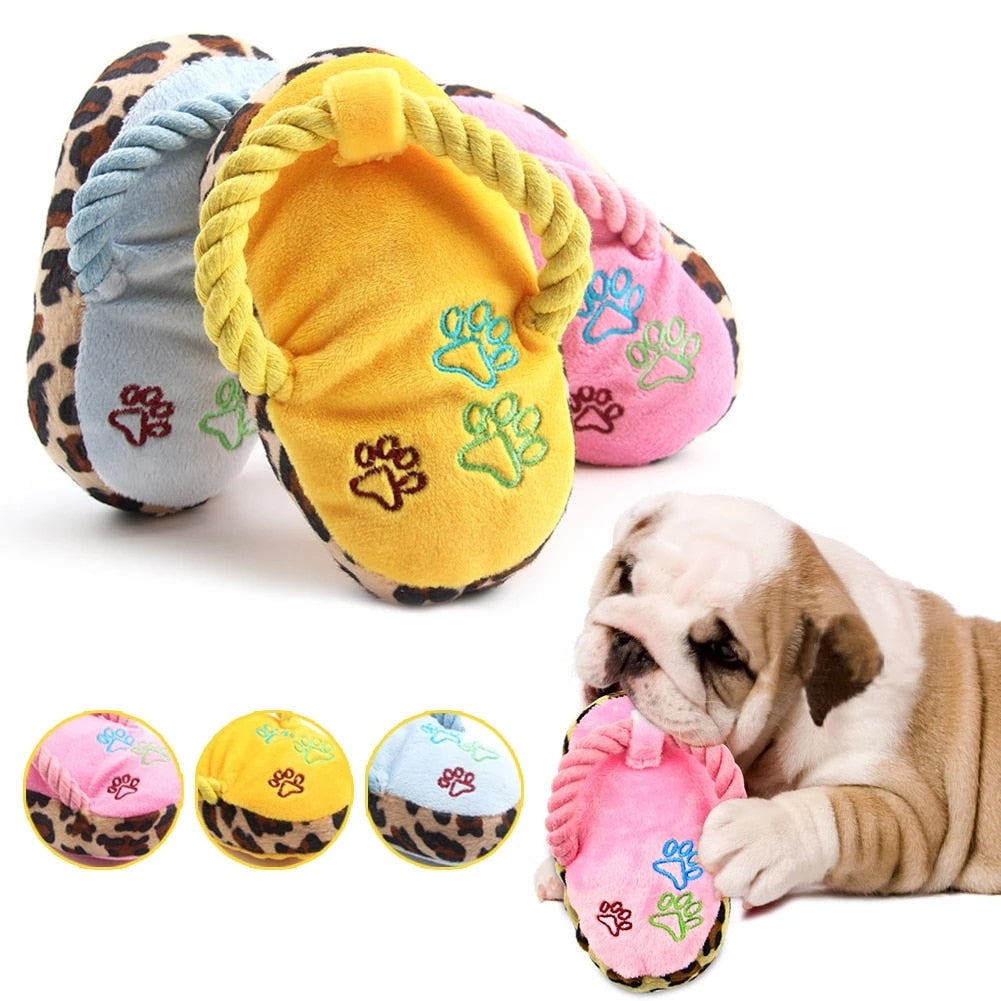 1 Simulated Croissant Plush Squeaky Cat And Dog Toy