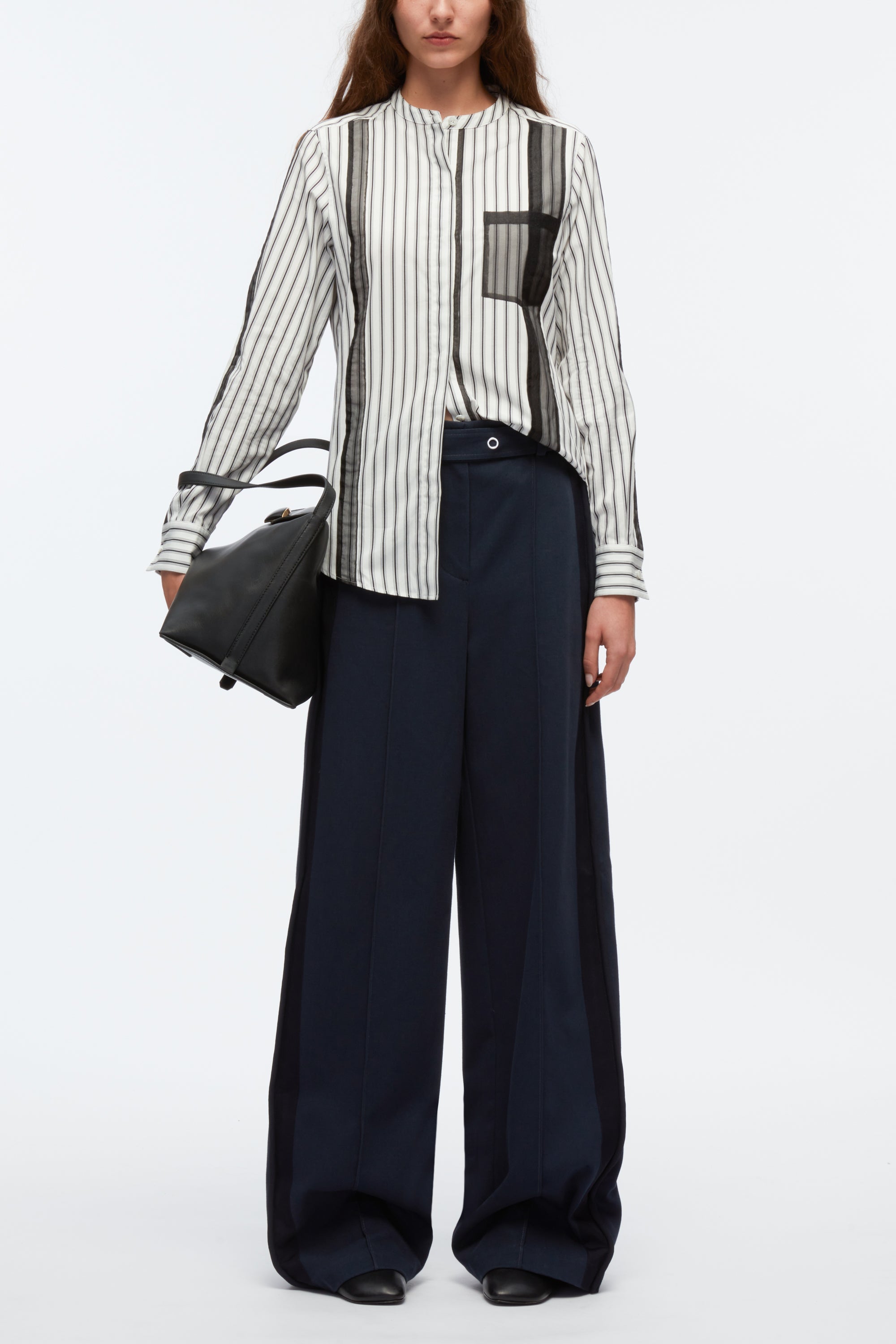 Striped Shirt Dress With Organza Overlay – 3.1 Phillip Lim