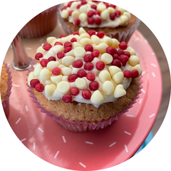 Home made cupcakes on Neonimo cake stand