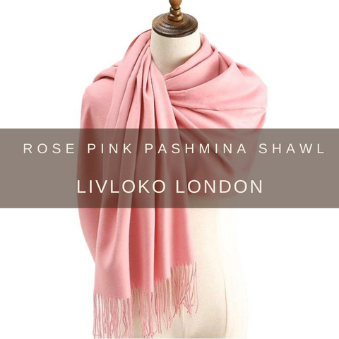 Rose Pink Pashmina Shawl