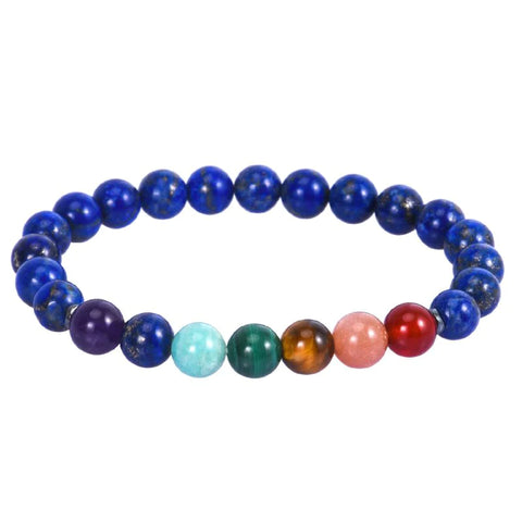 7 Chakra Lapis Lazuli Bracelet