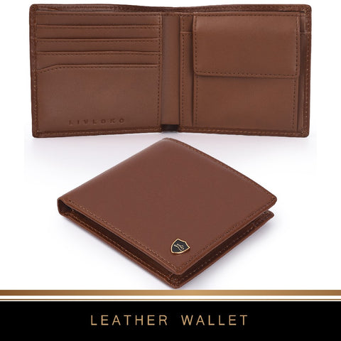 Mens RFID leather wallet