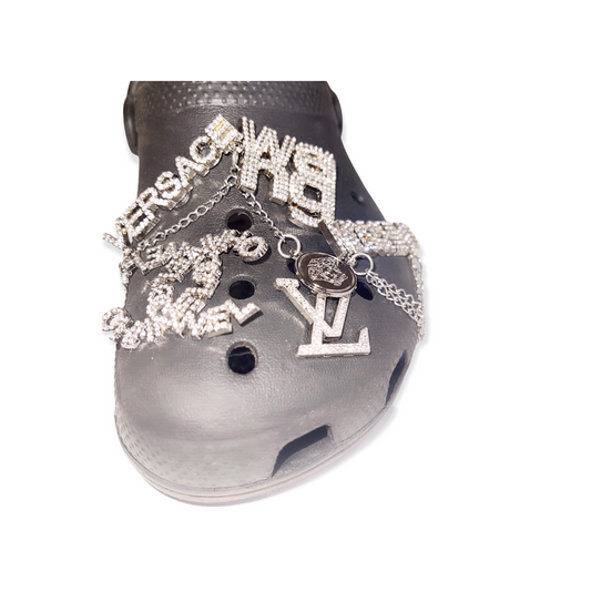 Silver Versace Luxury Inspired Bling Croc Charms – KeKaLicious