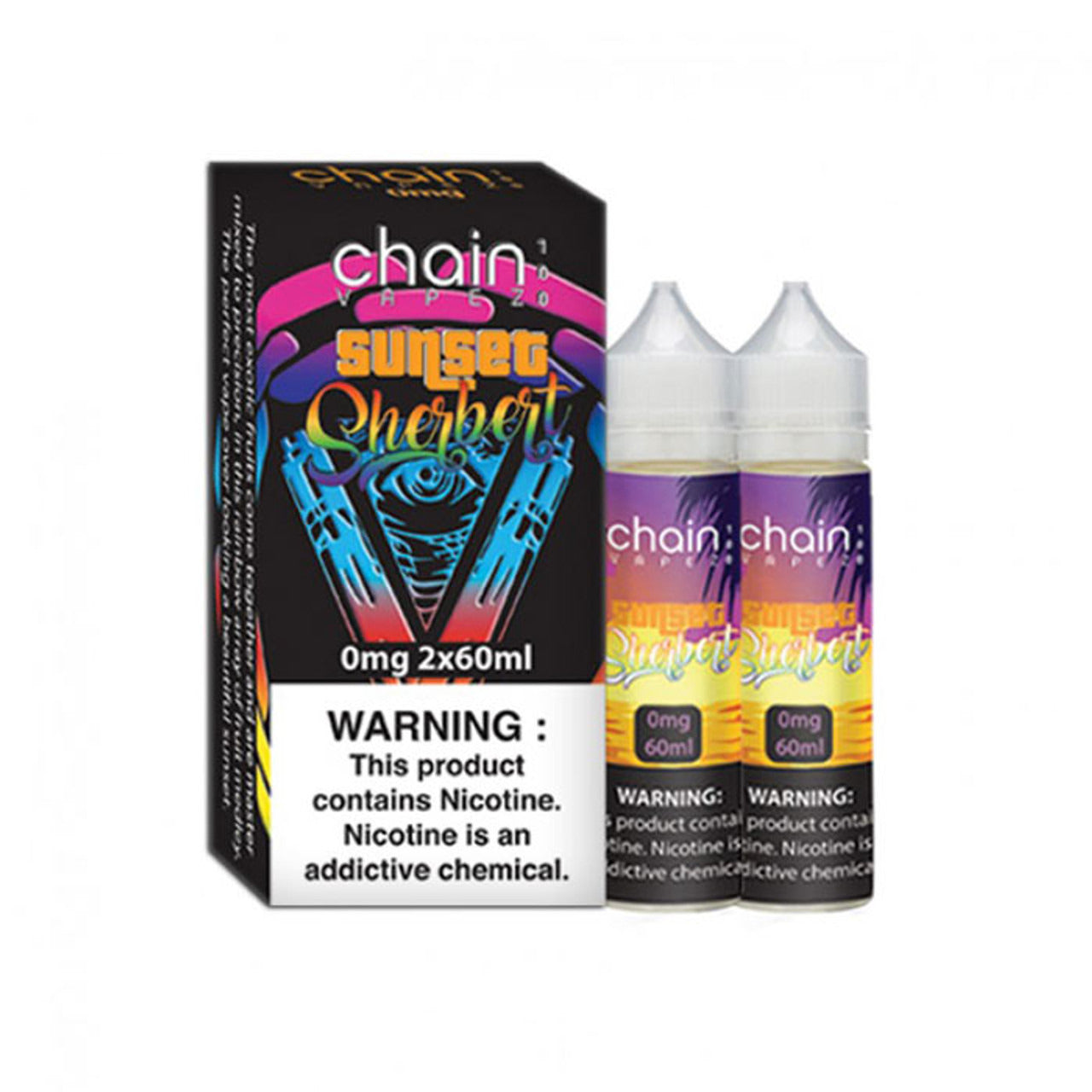Sunset Sherbert by Chain Vapez 120mL (2x60mL)