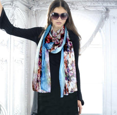 LADIES SILK SCARF 70X180 CM