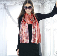 LADIES SILK SCARF 70X180 CM