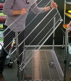 Adjusting Connectors on Grow Rack Legs