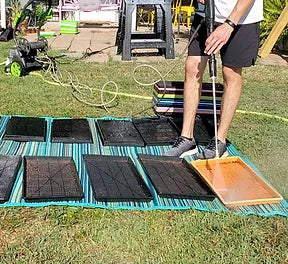 Cleaning and Sanitizing Microgreens Trays fast using a Power Washer