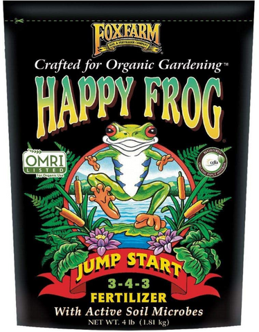 Foxfarm soil and fertlizer company Happy frog jump start