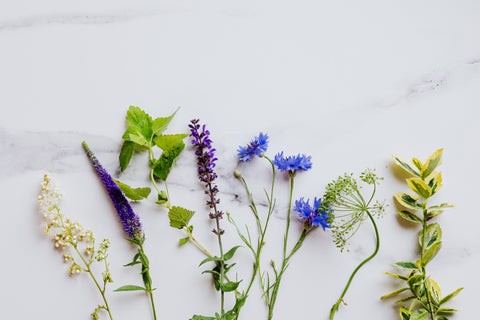 Edible Flowers on table