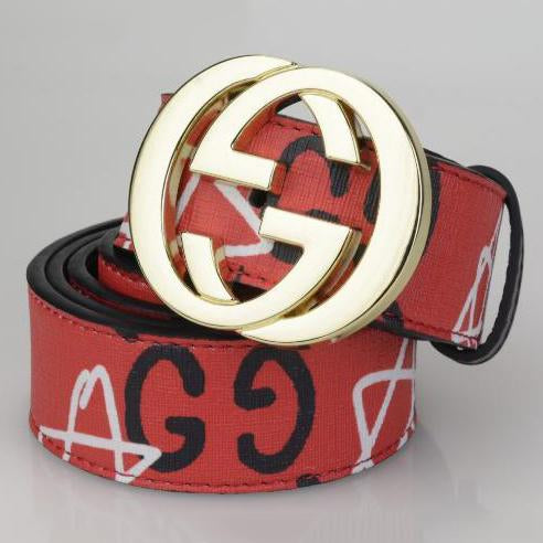 G GG classic graffiti letter temperament belt 1