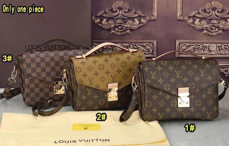 Louis Vuitton LV Bag Louis Vuitton Womens Printed Shoulder Bags Classic Square Bag Contrast Messenge