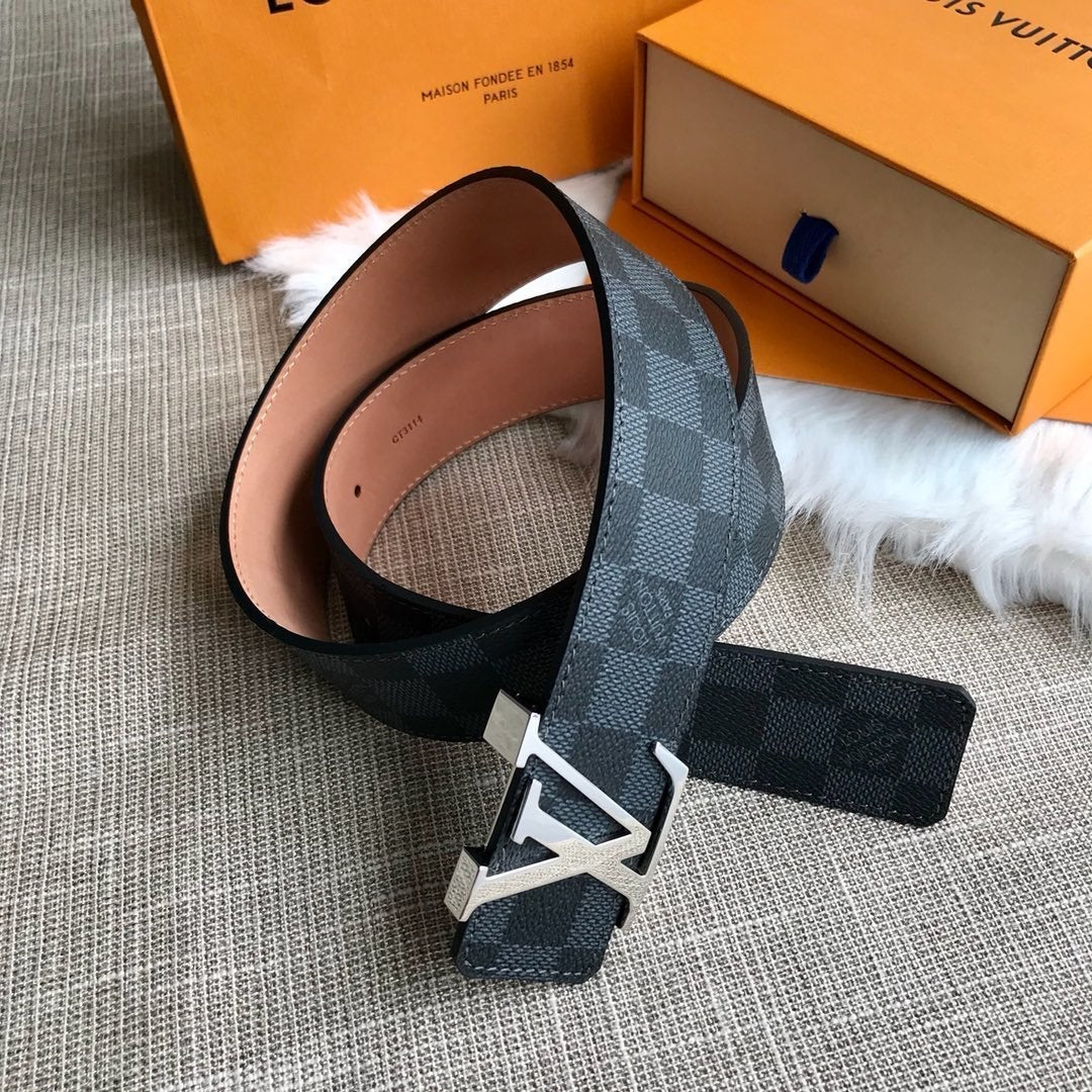 lv louis vuitton womens mens fashion smooth buckle belt leather 