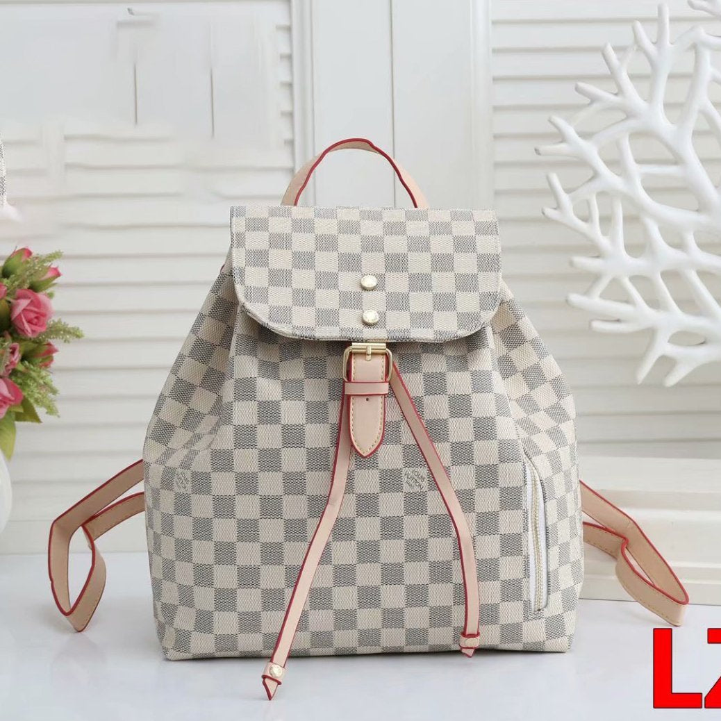 Louis Vuitton LV Hot Selling Retro Backpack Classic Tie Bag Mouth