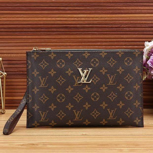 Louis Vuitton Women Fashion Leather Zipper Wallet Purse Bag-1