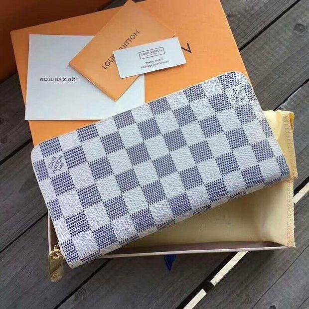 Louis Vuitton LV Embossed Letters Womens Mini Short Wallet Card 