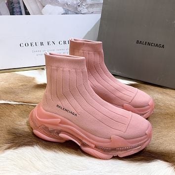 Balenciaga Trendy Woman Men Boots Fashion Breathable Sneakers Ru