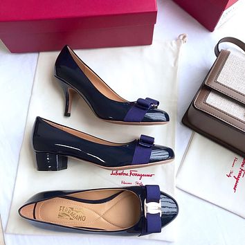 Salvatore Ferragamo Womens Fashion Trending Leather High Heels S
