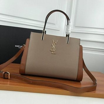 ysl women leather shoulder bag satchel tote bag handbag shopping leather tote crossbody satchel shou