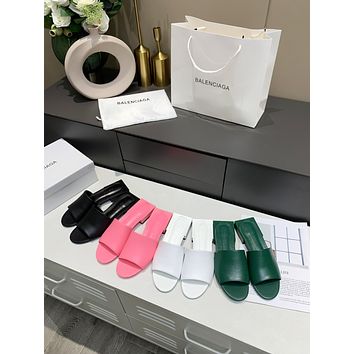 Balenciaga Womens Popular Summer Flats Slipper Sandals Shoes 005