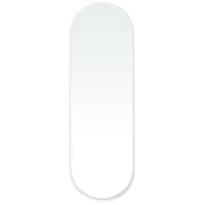 Tall White Brady Oval Mirror