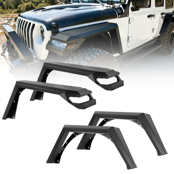 Fender Flares For 2018-2022 Jeep Wrangler JL & JLU Unlimited (2-Door & |  WOLFSTORM