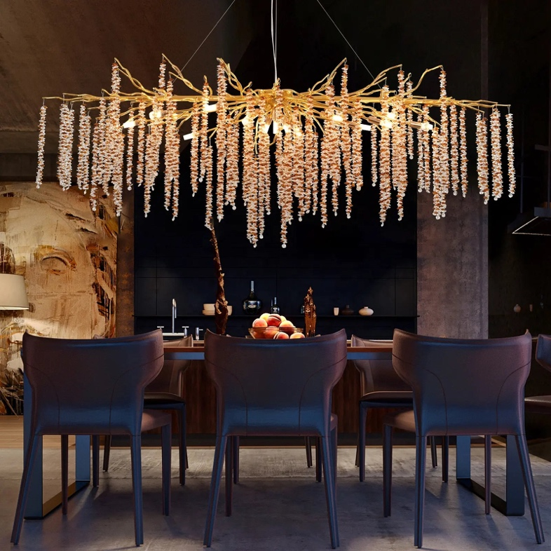 The Berilune chandelier by Galileo Lights. 