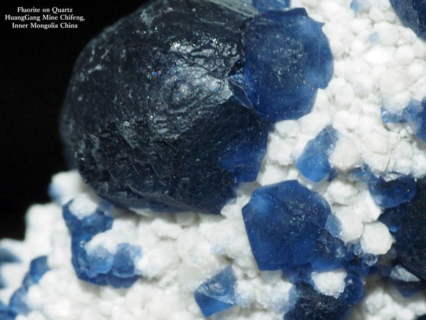 Fluorite on Quartz Huanggang Mine chifeng inner Mongolia China
