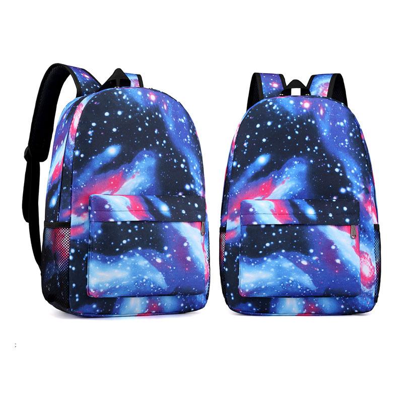 Boys & Girls Star Sky Fashion Casual Printed Shoulders Bag, Blue