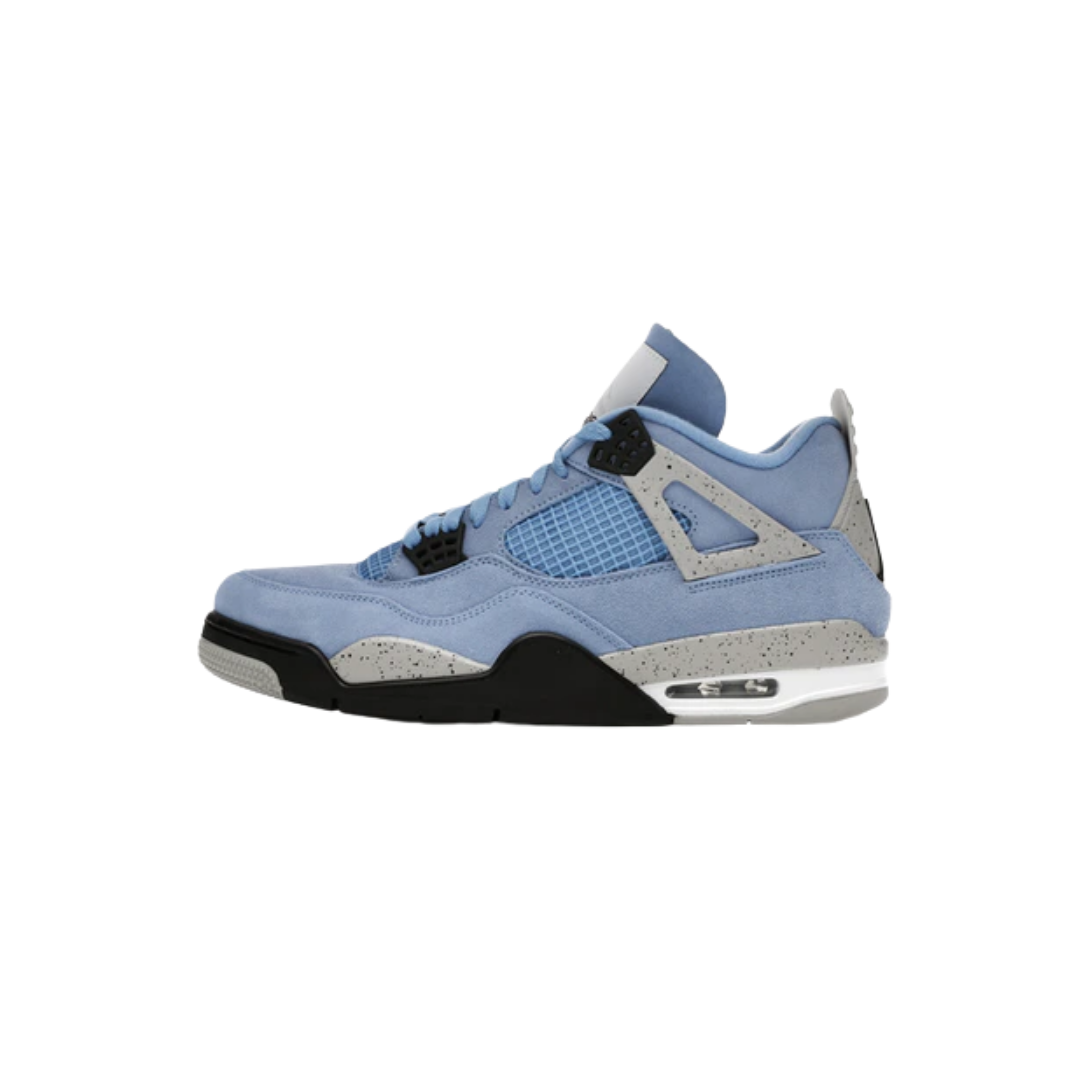 jordan retro 4 university blue finish line