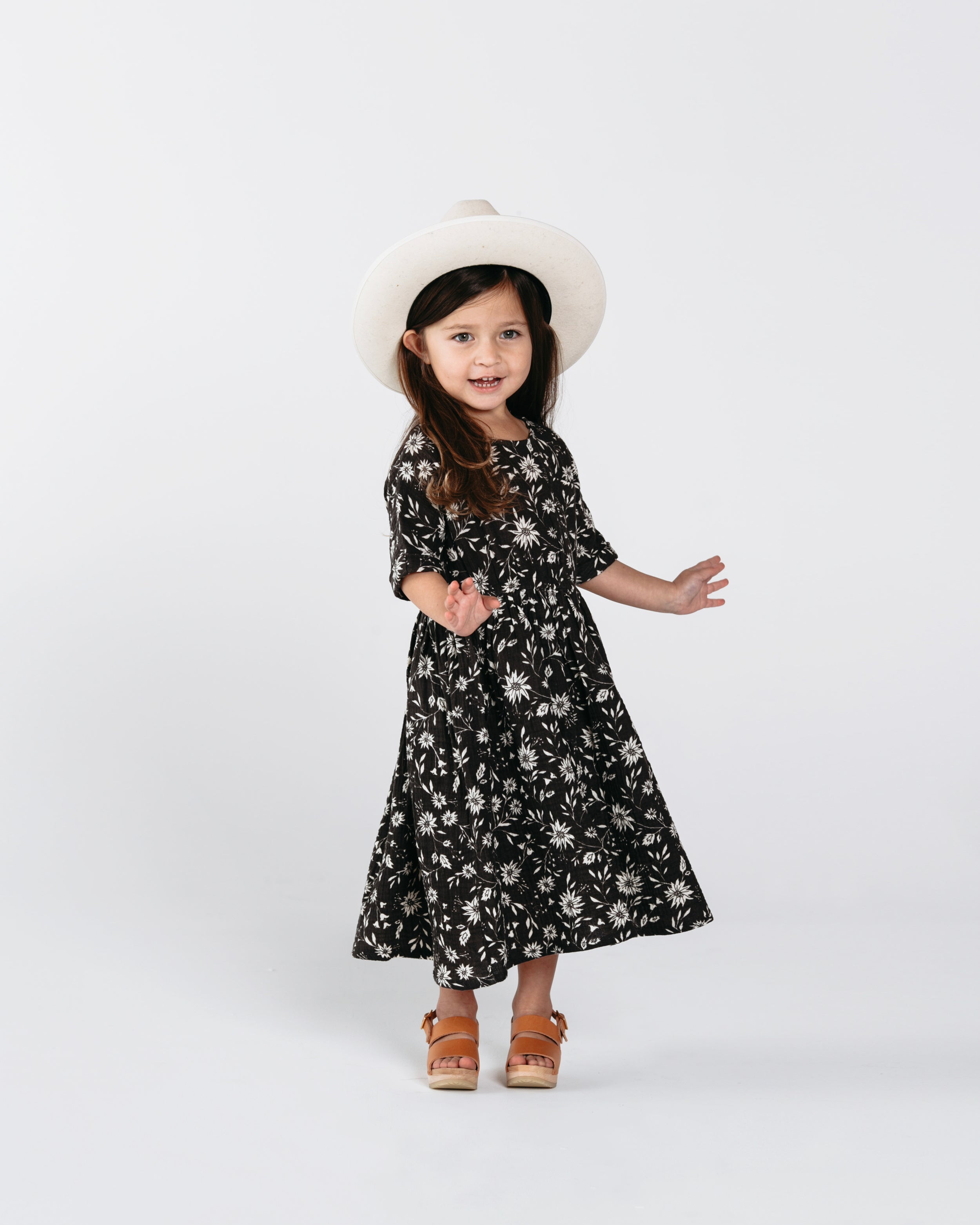 Rylee and Cru Kat T-shirt Dress - Midnight Floral