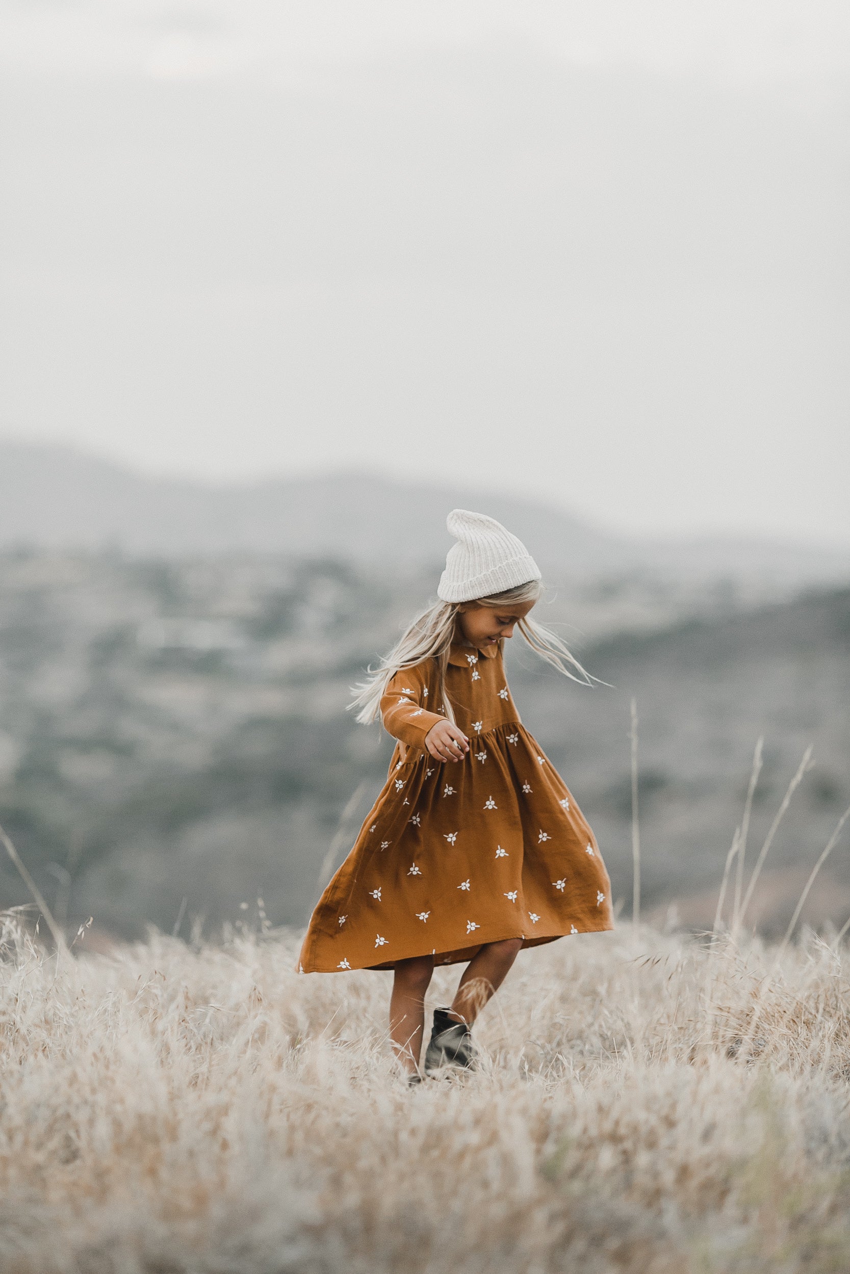 Rylee and Cru Collard Dress - Embroidered Berry