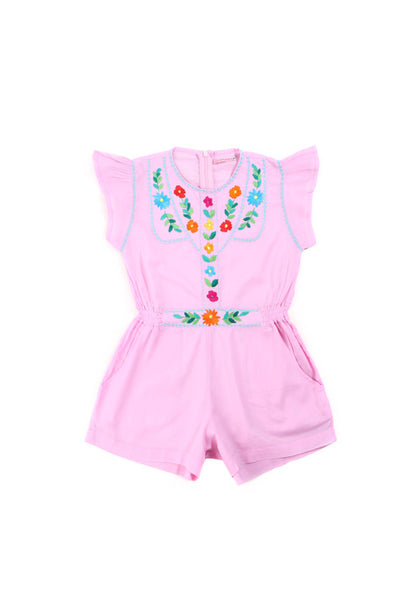 Coco and Ginger Isabel Playsuit - Rose with Hand Stitch