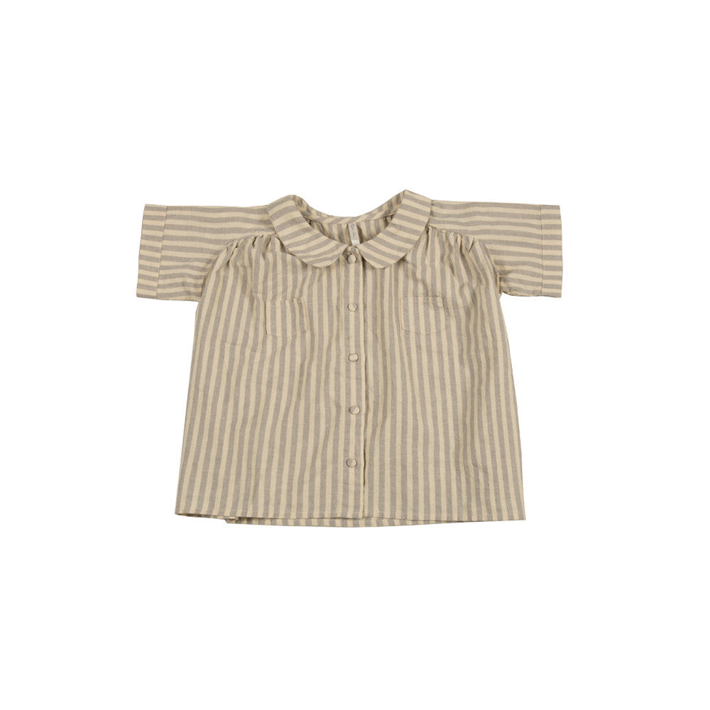 Rylee and Cru Collared Blouse - Stripe