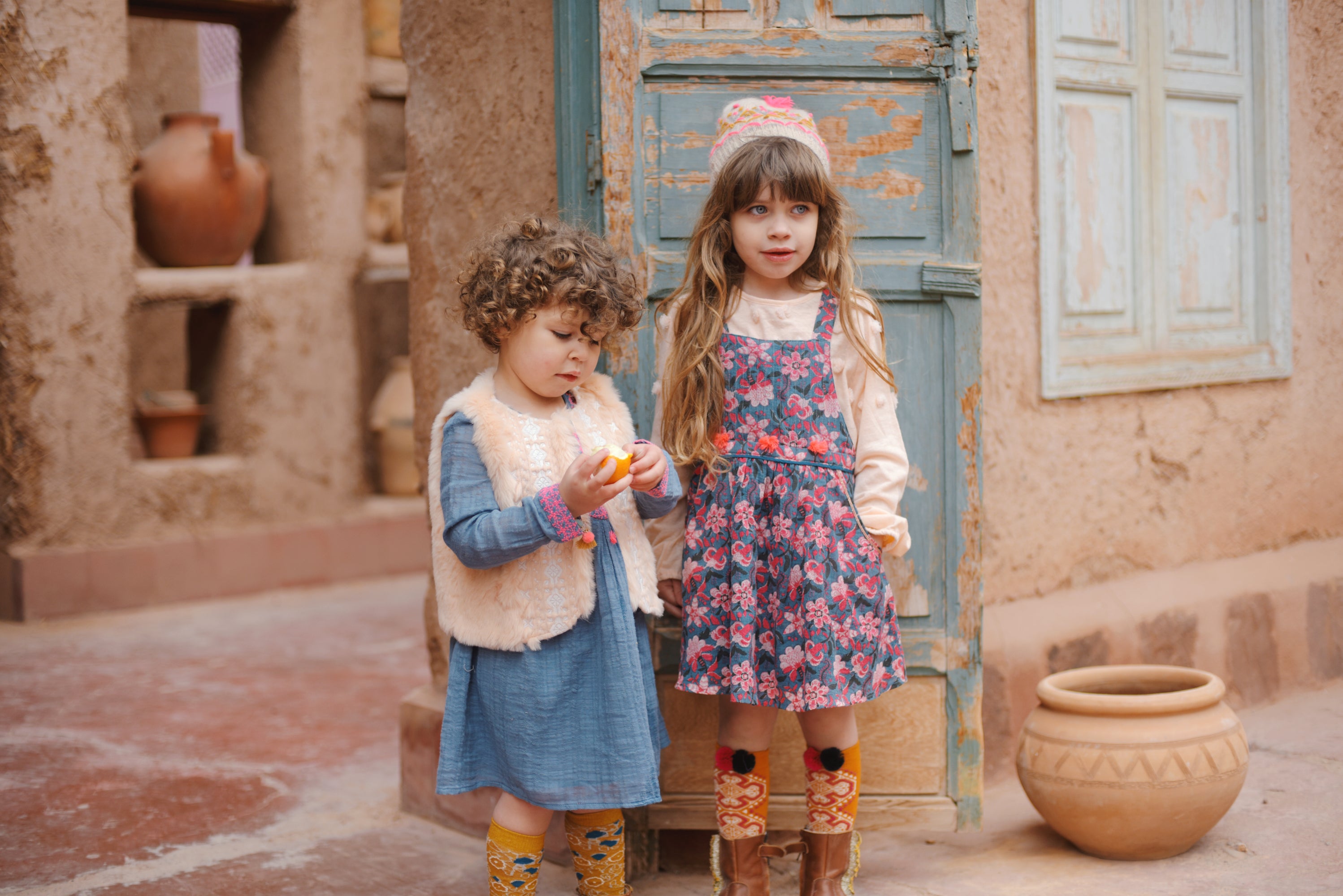 Louise Misha Dress Emilia - Blue Flower