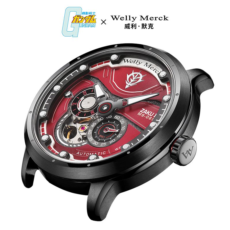 全商品オープニング価格！-Welly Merck 42MM黒色文字盤 5•0M防水