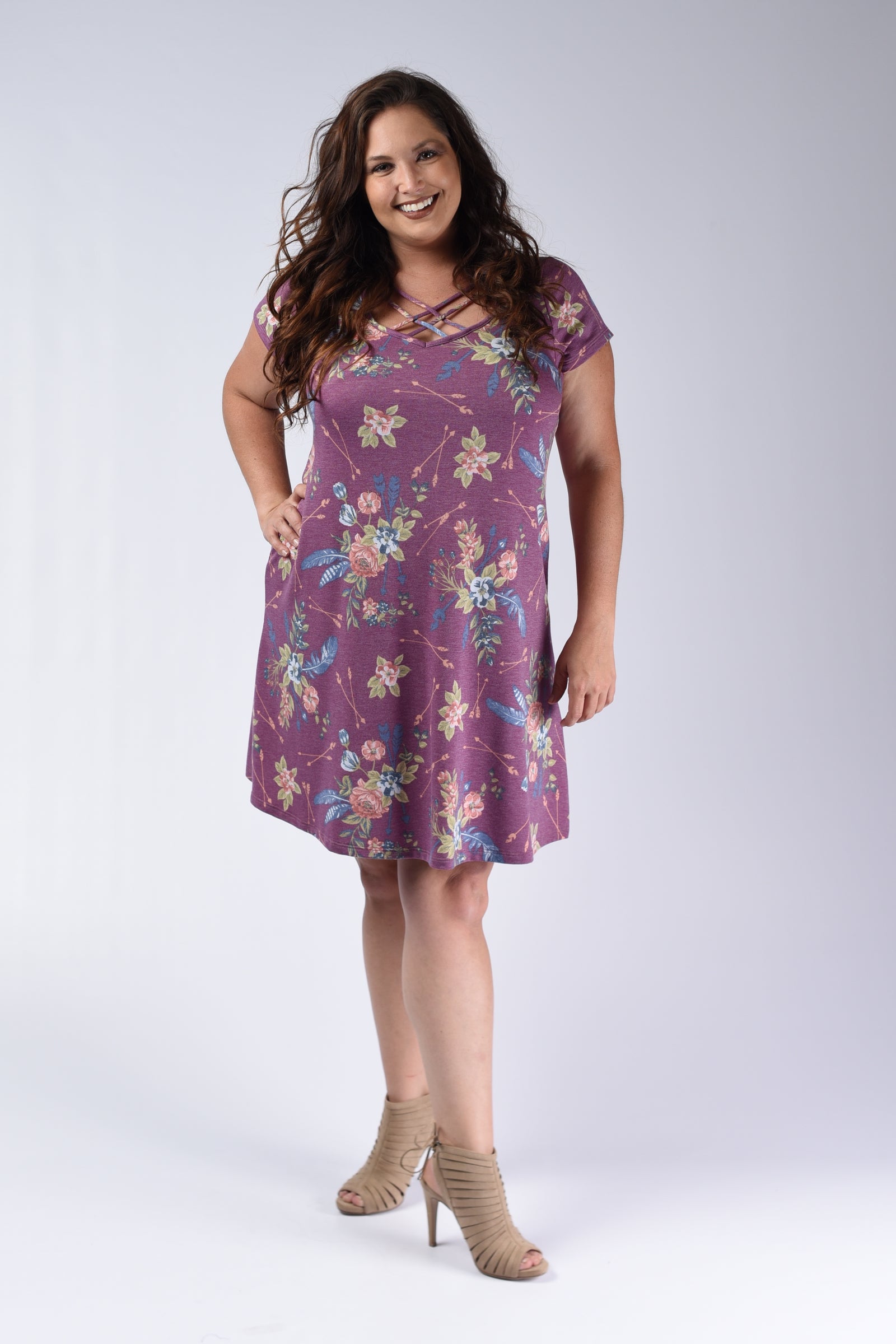 lilac tunic dress