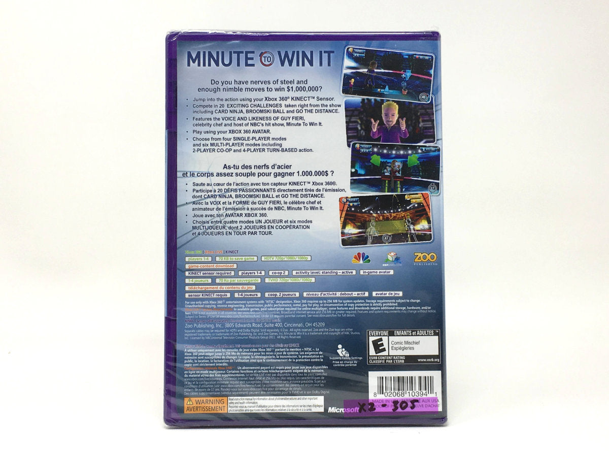Minute To Win It Xbox 360 - Tận hưởng những giờ phút thư giãn với game Minute To Win It trên Xbox