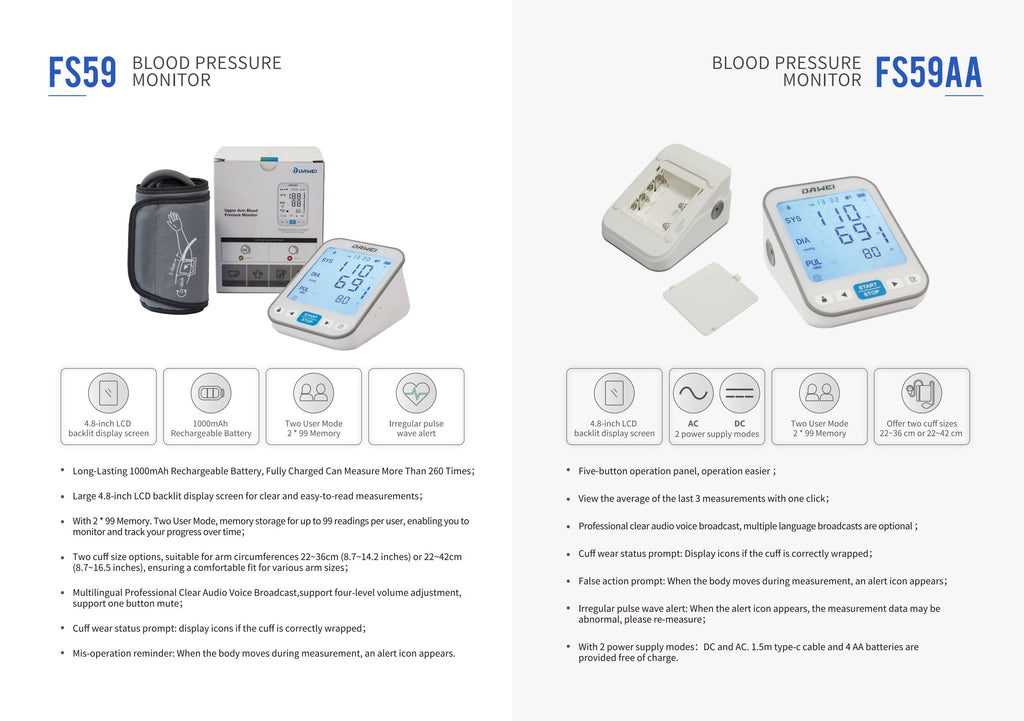 DAWEI-Blood Pressure Monitors -3