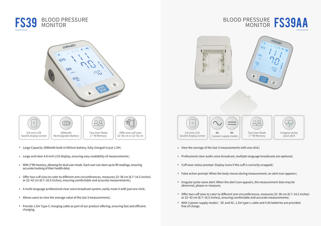 DAWEI-Blood Pressure Monitors -4