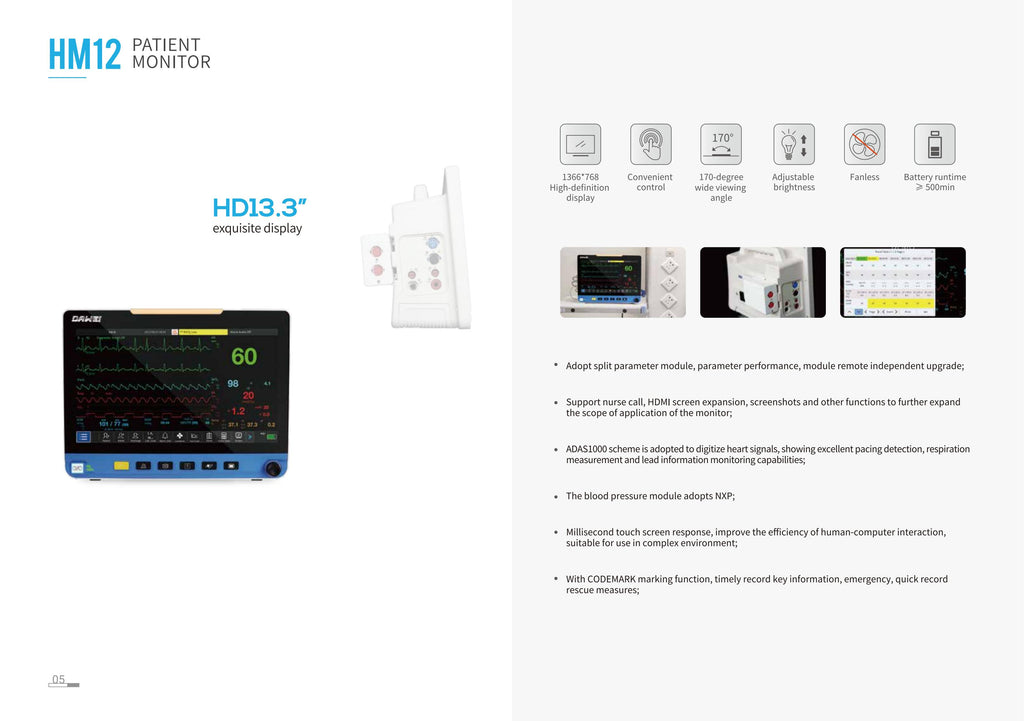 Dawei Medical patient monitor HM12-2