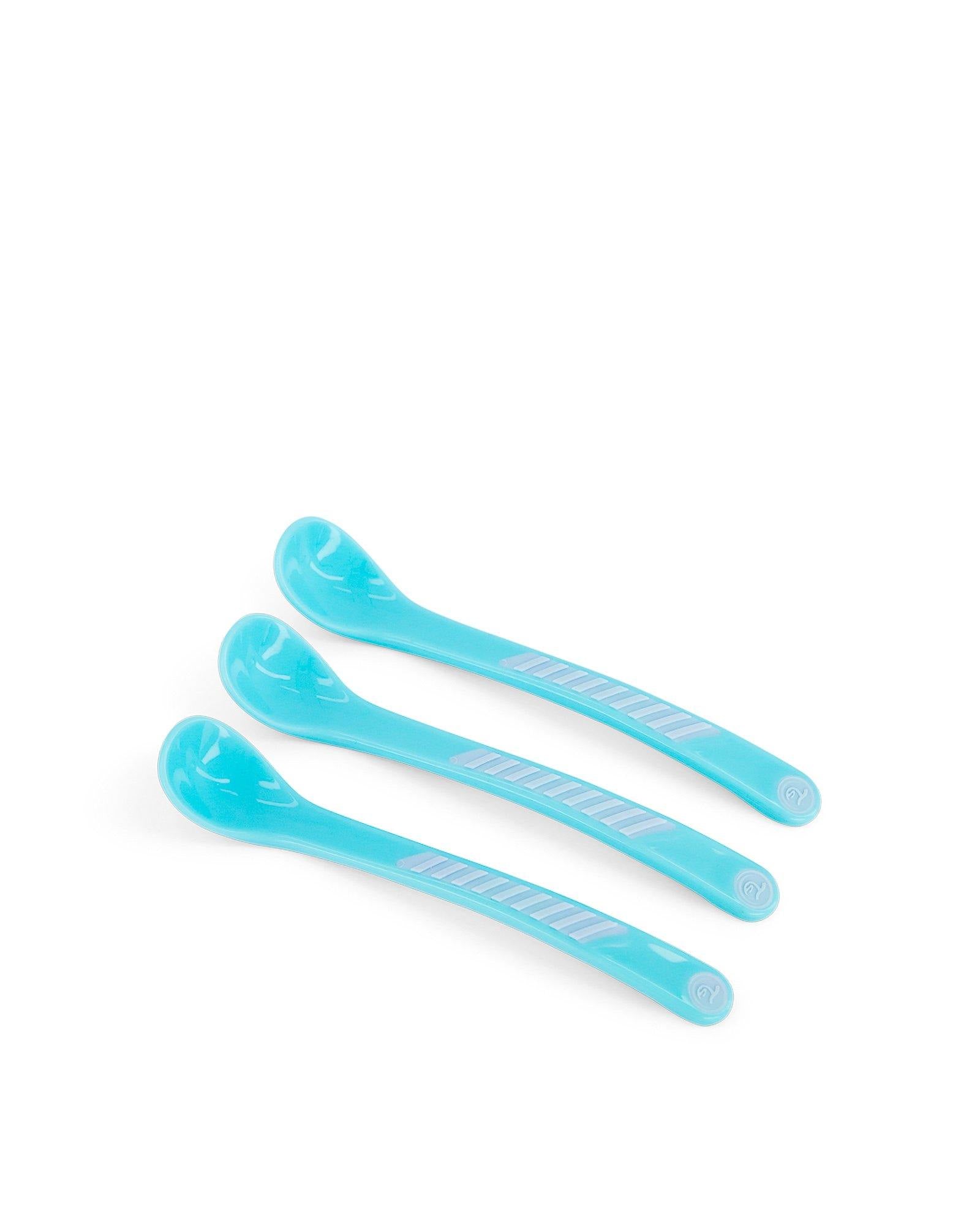 Cuchara para comer 3 Pack 4+ Meses Azul Pastel – Twistshake Panama