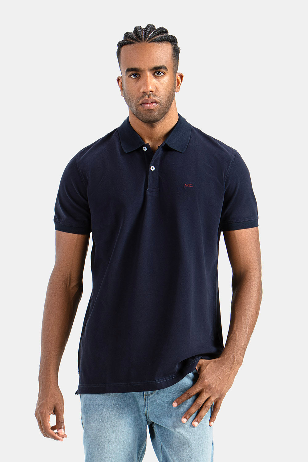 Navy Basic Polo Shirt