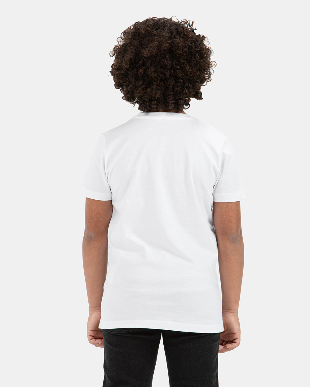 White Crew Neck Printed Tshirt