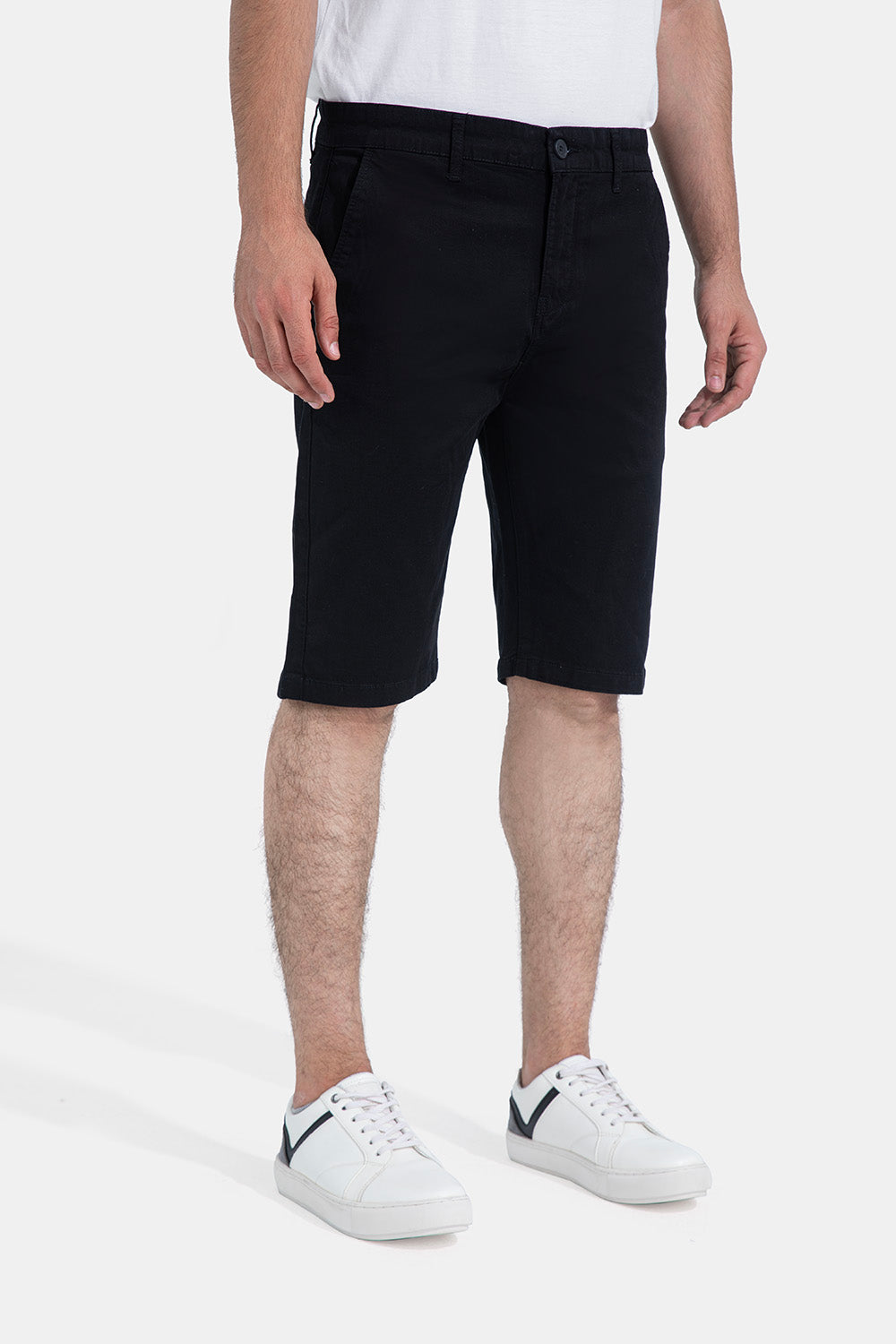 Black Slim Fit Short