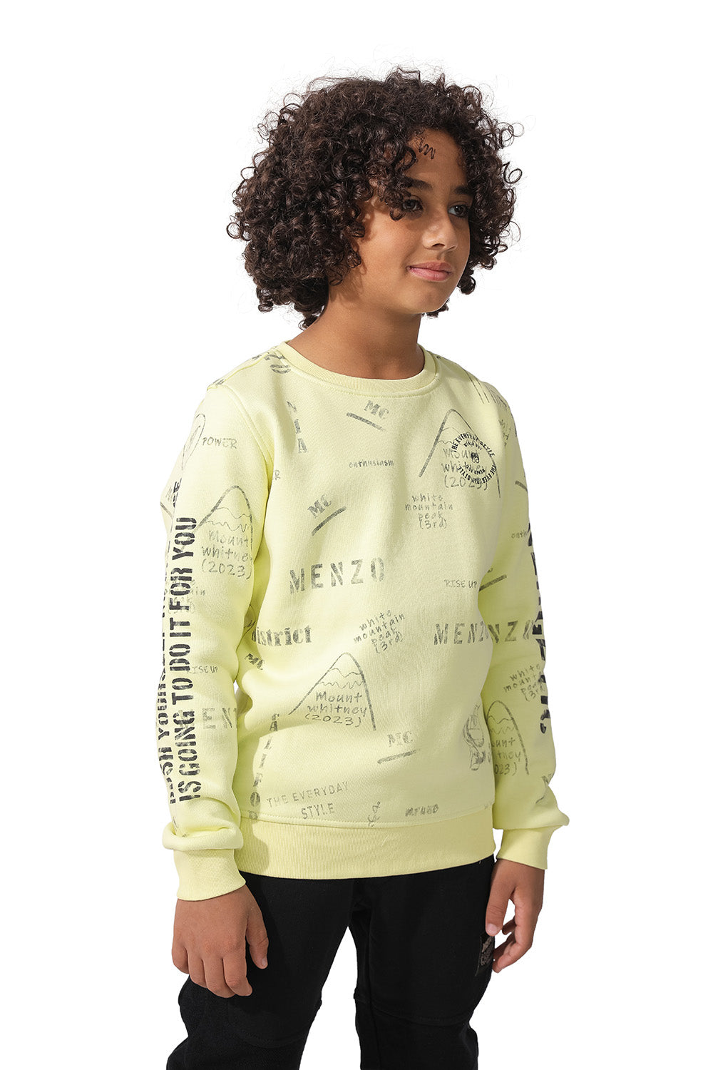 Lemon Basic Round Sweatshirt