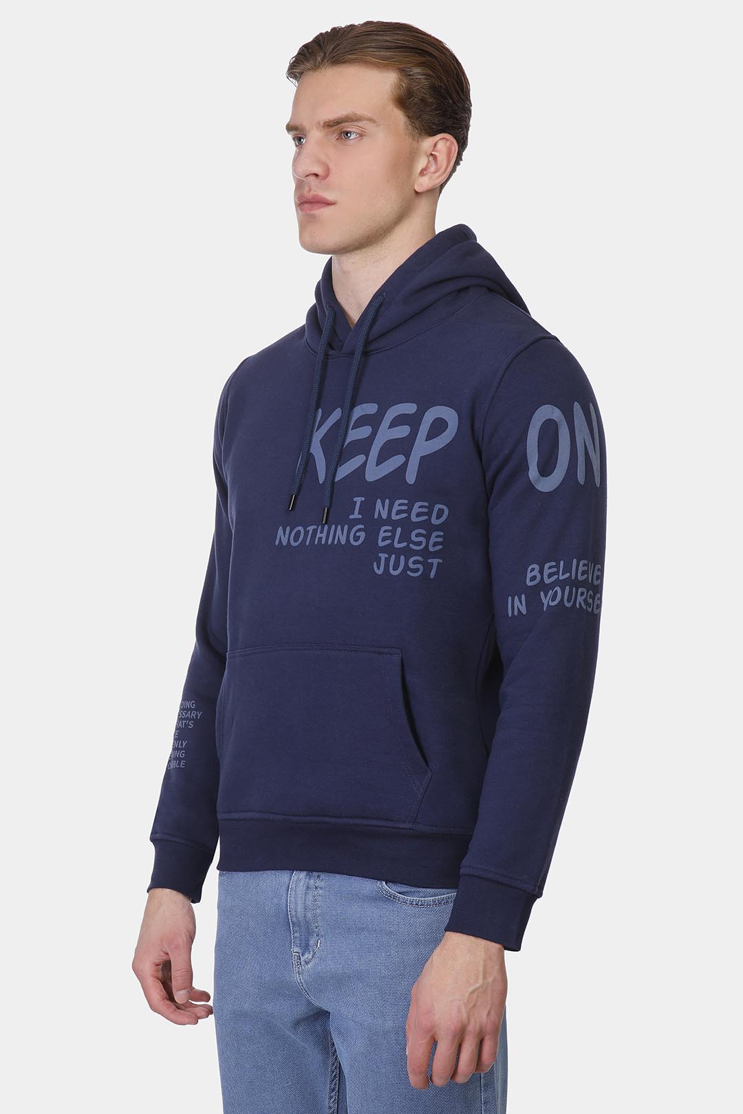 Navy Hoodie Sweatshirt