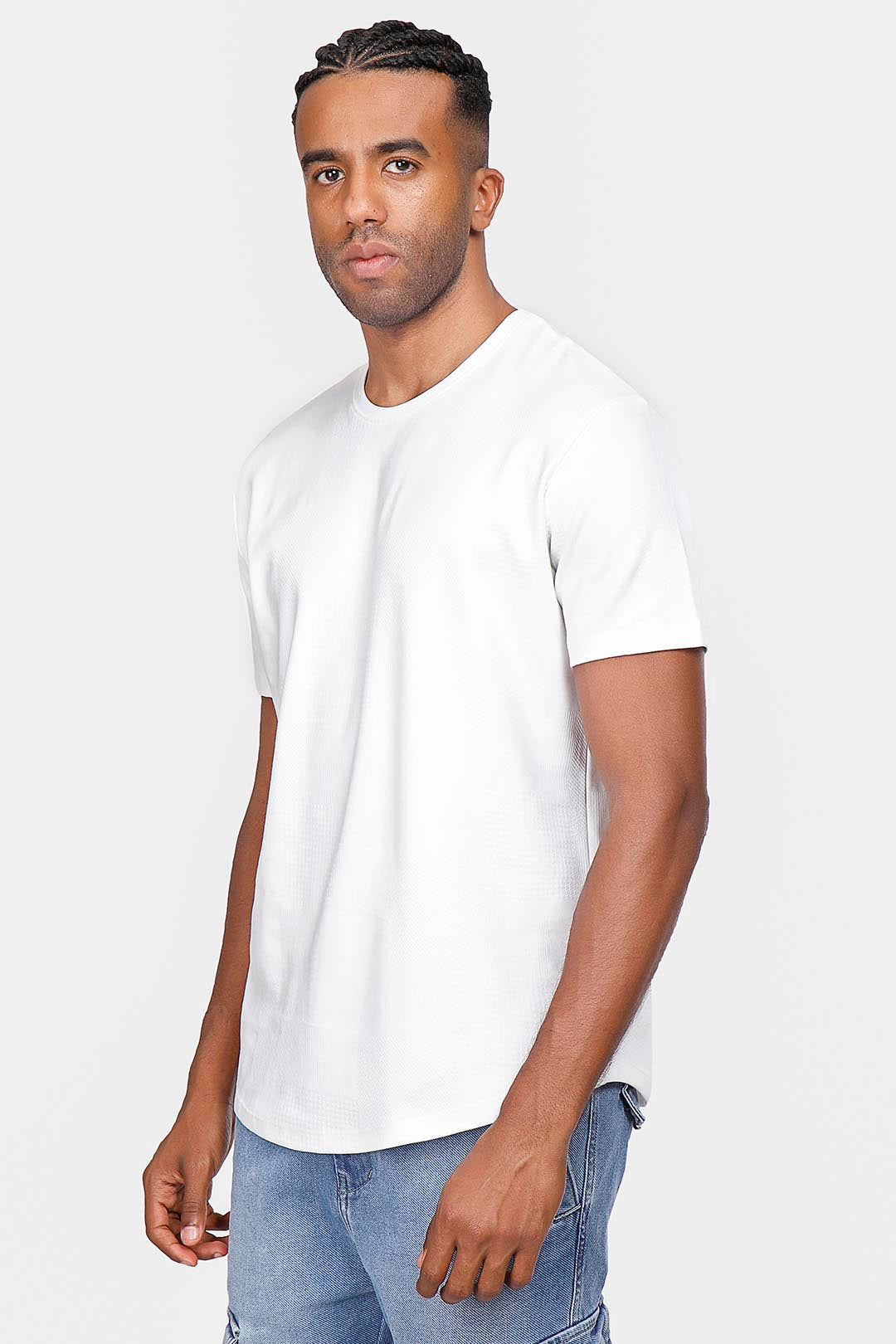 White Basic Crew Neck T-Shirt