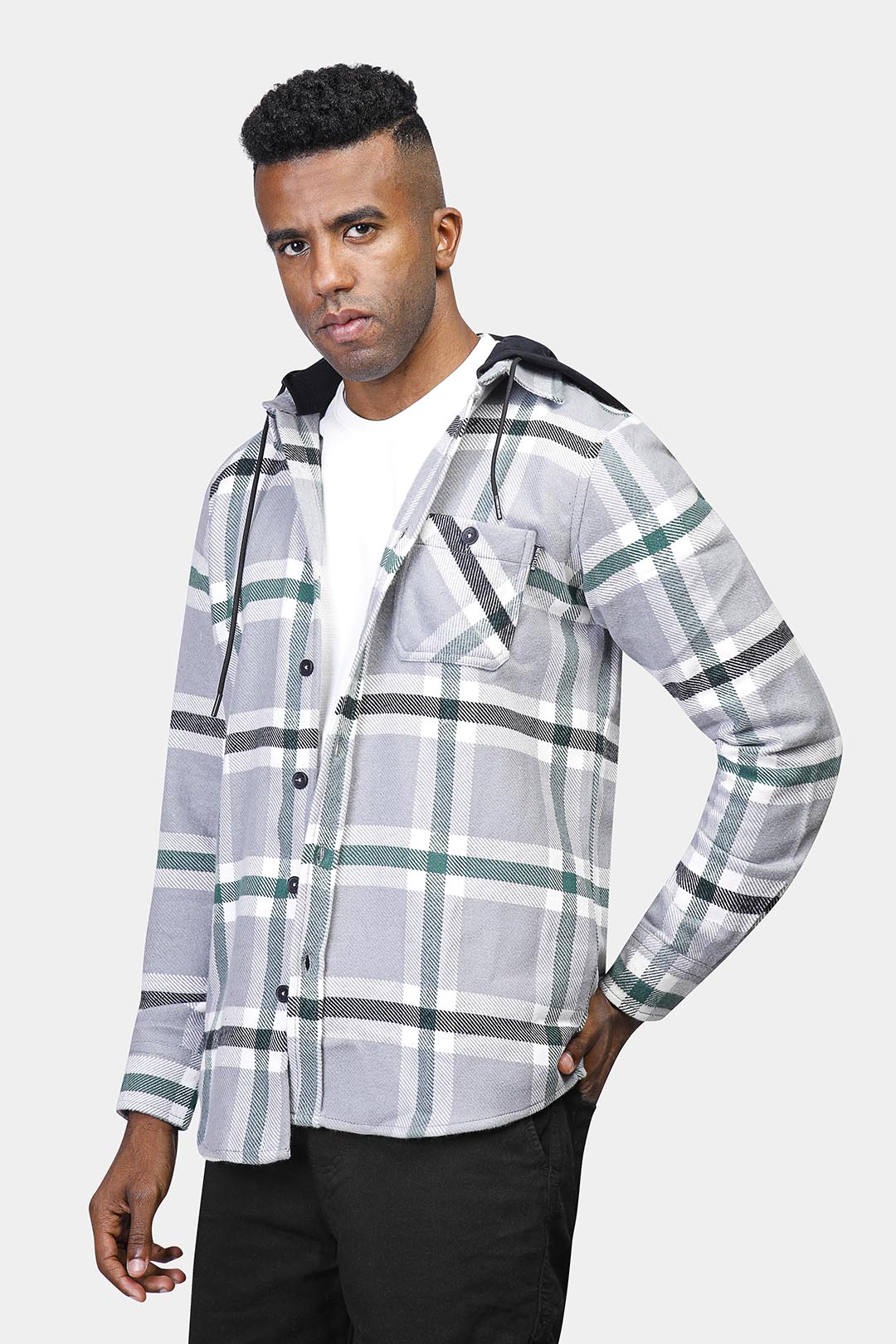 Green Checked OverShirt